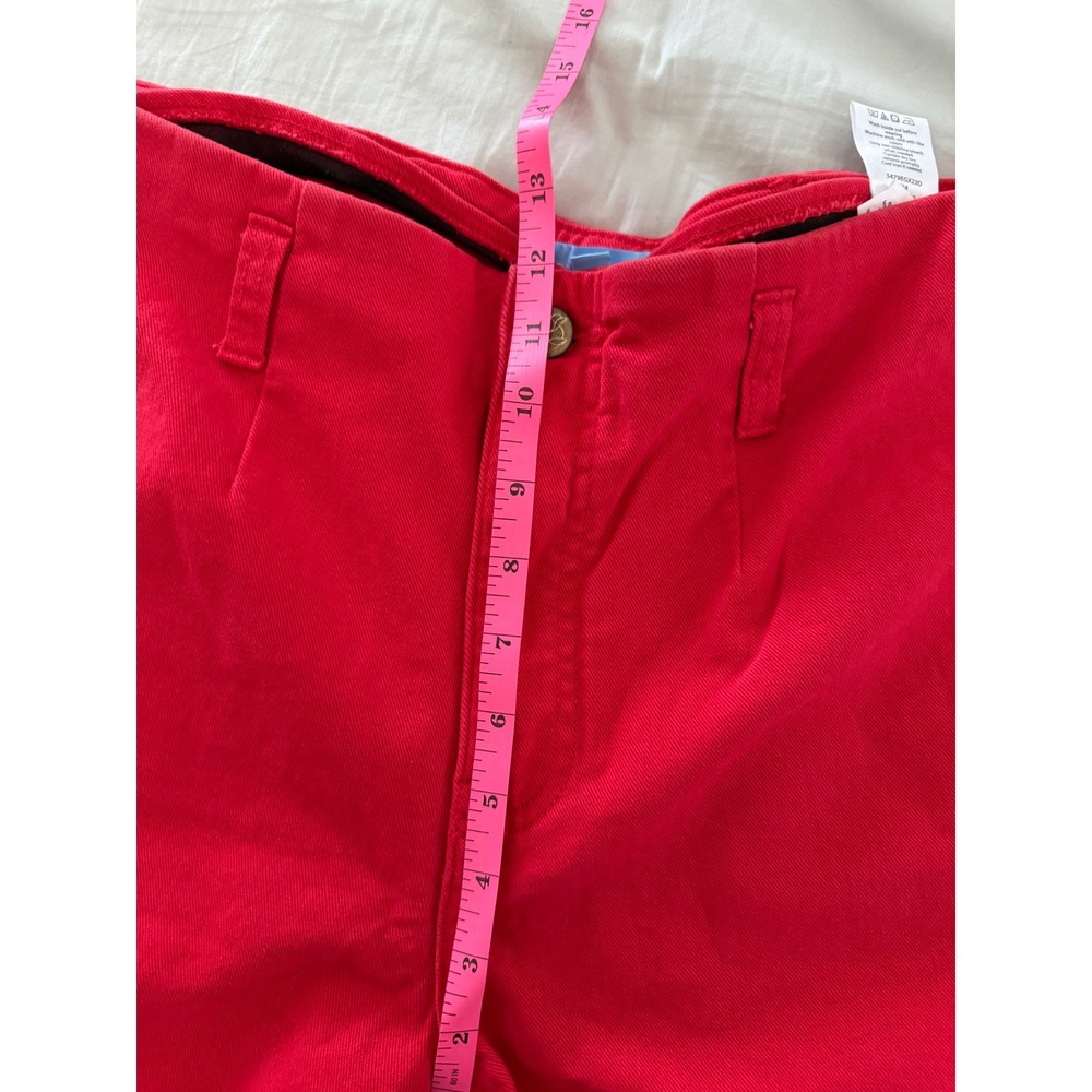 Draper James 12 Red Wide Leg Jeans High Rise Statement Denim Preppy - Picture 7 of 8